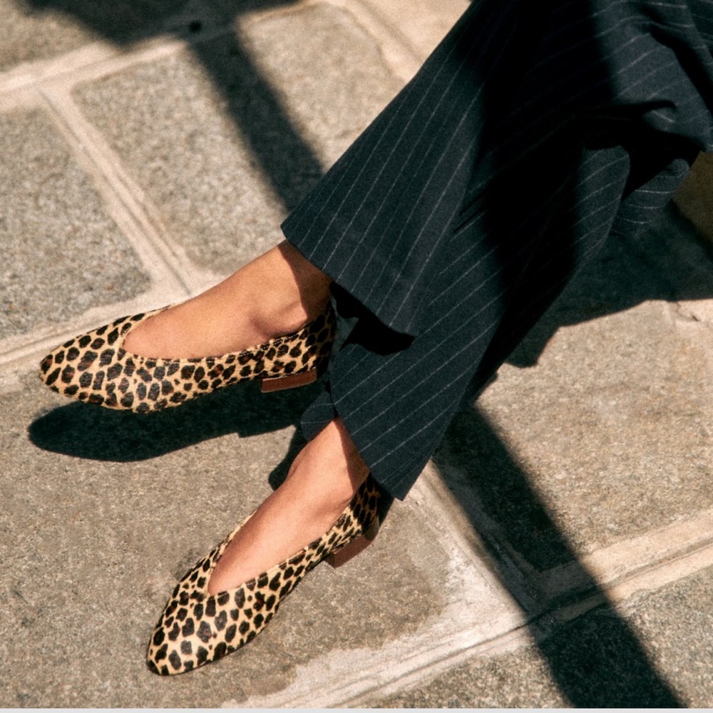 Sézane | Matilda Ballerinas - Leopard - Pony effect - size 40